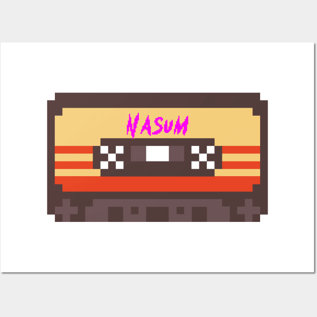 Nasum 8bit cassette Wall Art by terilittleberids